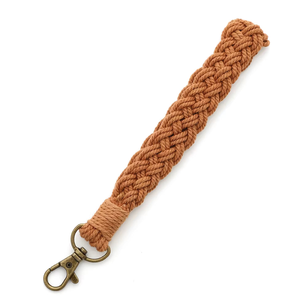 Macrame Keychain, Bracelet Handmade, Wristlet Keychain Keyring Holder